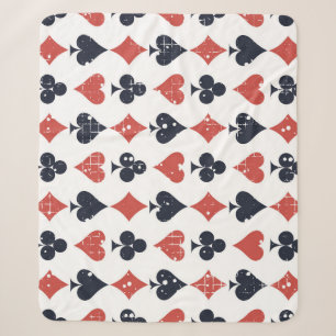 Spielkarten: Grunge Abstractes Muster Sherpadecke