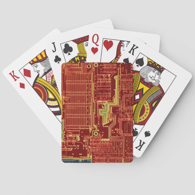 Spielkarten heißen CPU-Einschmelzens (Rückseite)