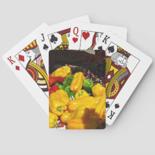 Spielkarten - Hellfarbige Paprikaschoten