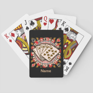 Spielkarten im Poker statt wiedergeben