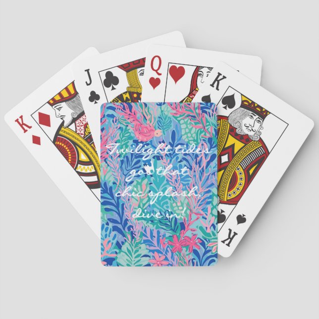 Spielkarten in stilvoller Grafik (Rückseite)