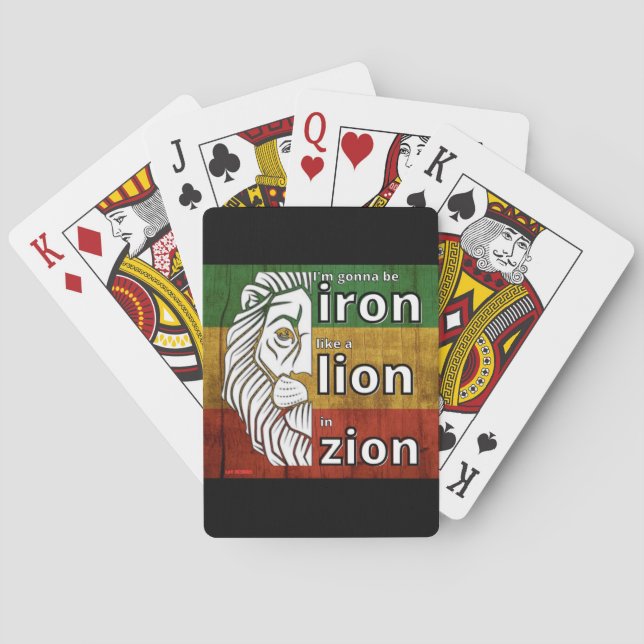 Spielkarten "IRON LION" (Rückseite)