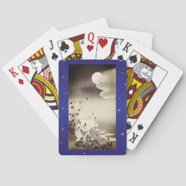 SPIELKARTEN JAPANISCHER RABBIT UND Mond
