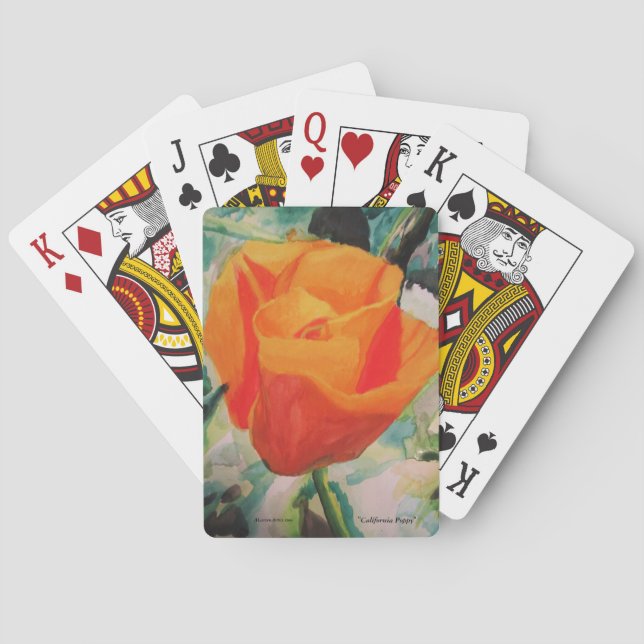 Spielkarten, "Kalifornien-Mohnblume" durch Spielkarten (Rückseite)