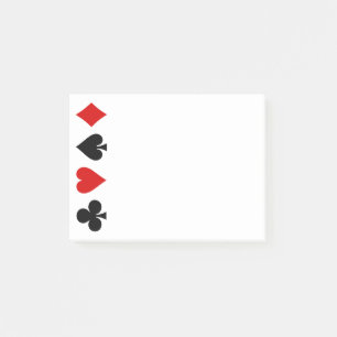 Spielkarten Karten Kartenspielen Diamant Club Hör Post-it Klebezettel