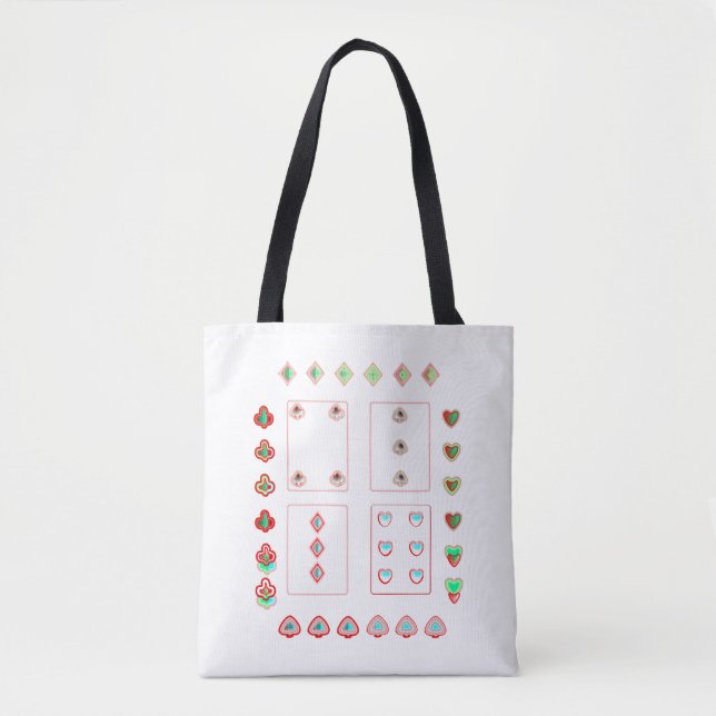 Spielkarten-Kunstmotive Tasche (Vorderseite)