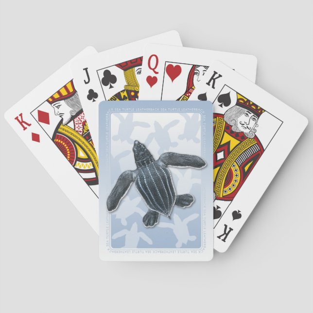 Spielkarten Leatherback-Meeresschildkröte (Rückseite)