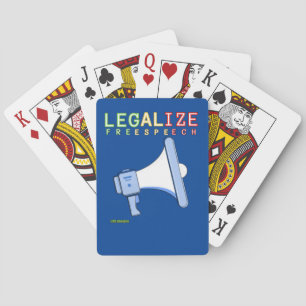 Spielkarten "LEGALIZE FREE SPEECH"