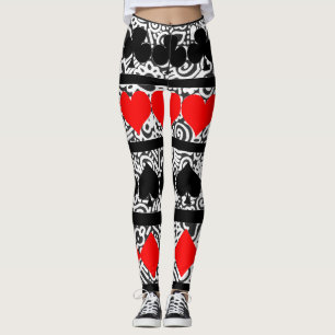 Spielkarten-Leggings Leggings