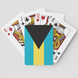Spielkarten mit der Flagge der Bahamas