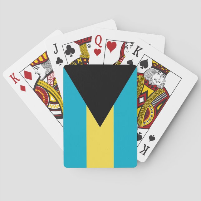 Spielkarten mit der Flagge der Bahamas (Rückseite)