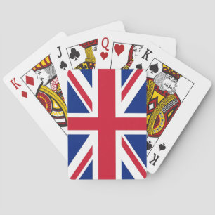 Spielkarten mit der Flagge des Vereinigten Königre