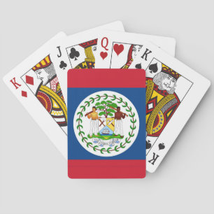 Spielkarten mit der Flagge von Belize
