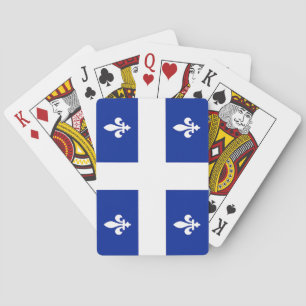 Spielkarten mit der Flagge von Quebec