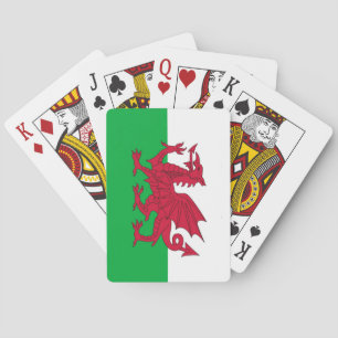Spielkarten mit der Flagge von Wales