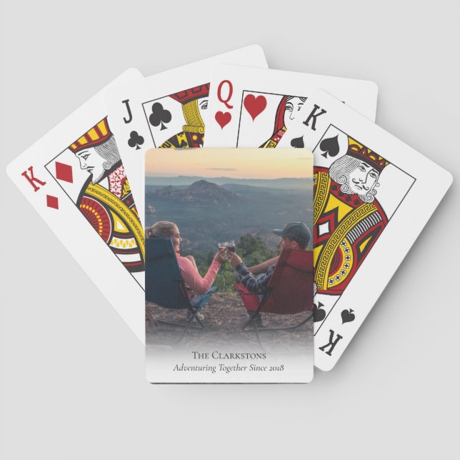 Spielkarten mit Ihrem Abenteuer-Foto (Rückseite)