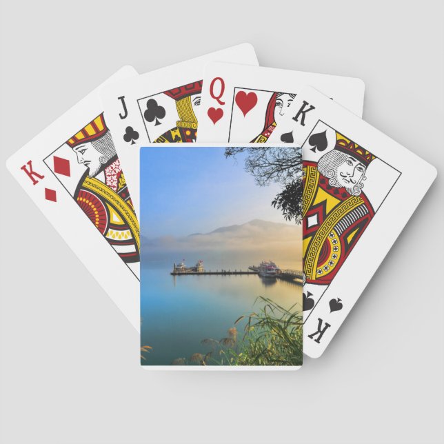 Spielkarten mit Wasserlandschaft (Rückseite)