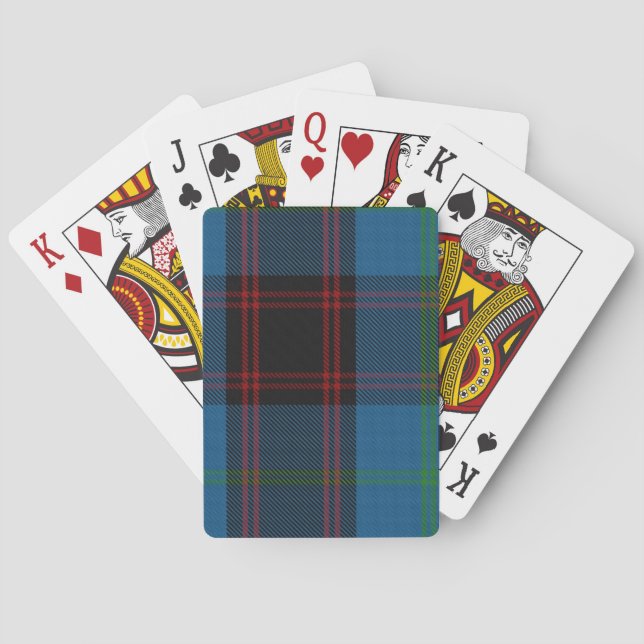 Spielkarten mit Zuhause/Hume Tartan (Rückseite)