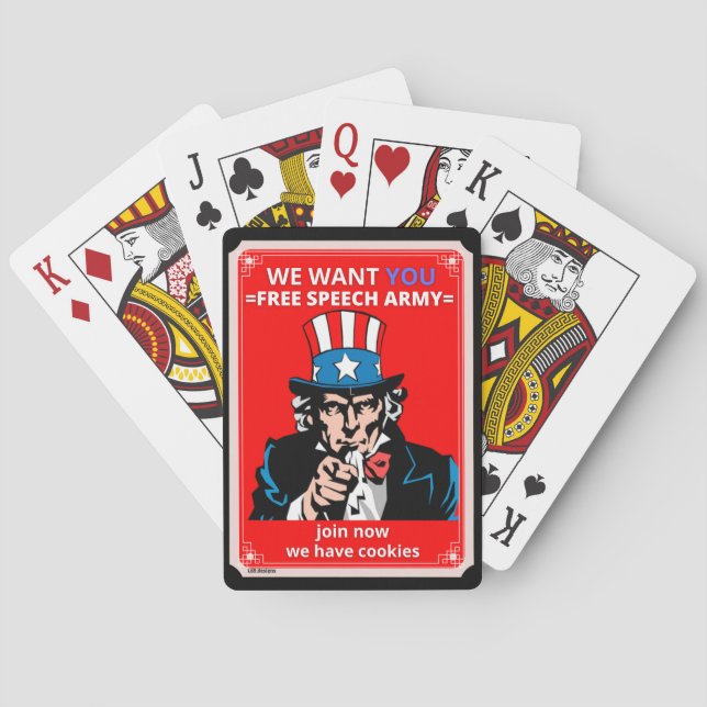 Spielkarten "ONKEL SAM" (Rückseite)