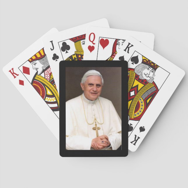 Spielkarten Papsts Benedikt XVI. (Rückseite)