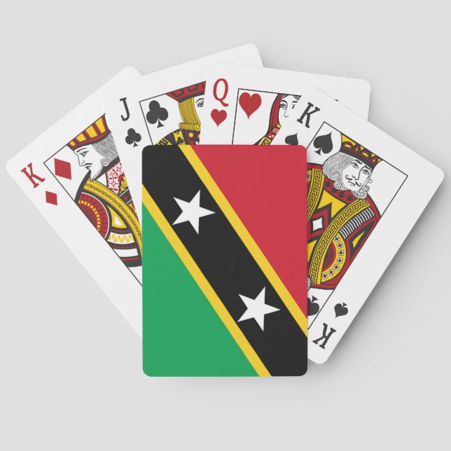 Spielkarten Pauls McGehee "St. Kitts u. Nevis" (Rückseite)