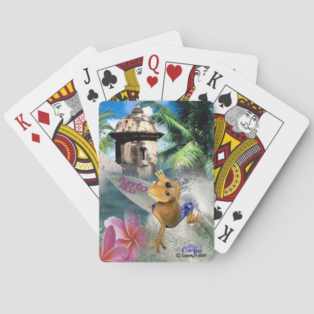Spielkarten Plattform Puertos Rico Coqui (Rückseite)