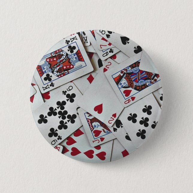 Spielkarten Poker Games Queen King Button (Vorderseite)