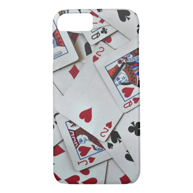 Spielkarten Poker Games Queen King Case-Mate iPhone Hülle (Rückseite)