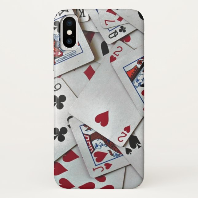 Spielkarten Poker Games Queen King Case-Mate iPhone Hülle (Rückseite)