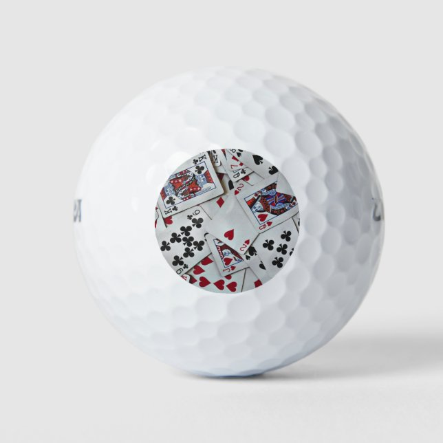 Spielkarten Poker Games Queen King Golfball (Vorderseite)