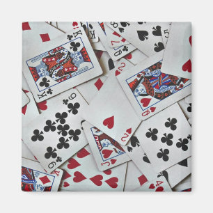 Spielkarten Poker Games Queen King Magnet