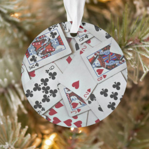 Spielkarten Poker Games Queen King Ornament