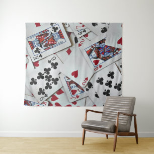 Spielkarten Poker Games Queen King Wandteppich