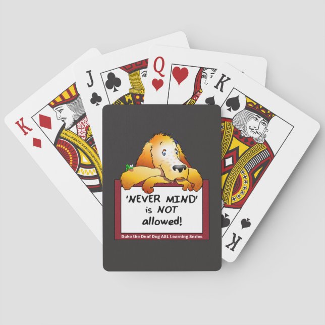 Spielkarten spielen keine Rolle (Rückseite)