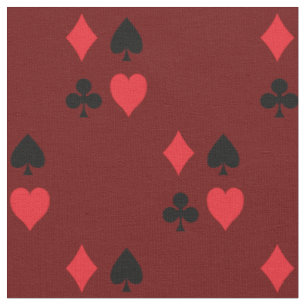 Spielkarten-Suite - Klubs und Klubs Spielen Stoff