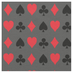Spielkarten-Suite - Klubs und Klubs Spielen Stoff