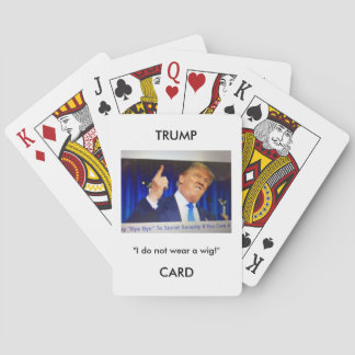 Spielkarten Trumpf-Donald Trumpbildes/-zitats