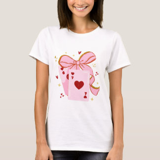Spielkarten-Valentinstag 6 7 Shirt, Valentinstag-S T-Shirt