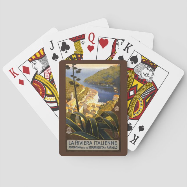 Spielkarten Vintager Italiener-Rivieras (Rückseite)