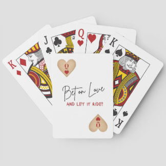 Spielkarten - Wette auf Liebe und lasse es darauf 