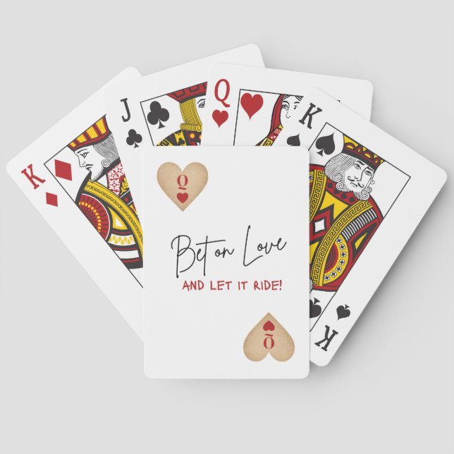 Spielkarten - Wette auf Liebe und lasse es darauf  (Rückseite)