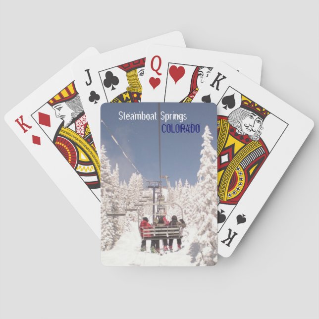 Spielkarten Winters Steamboat Springs Colorado (Rückseite)