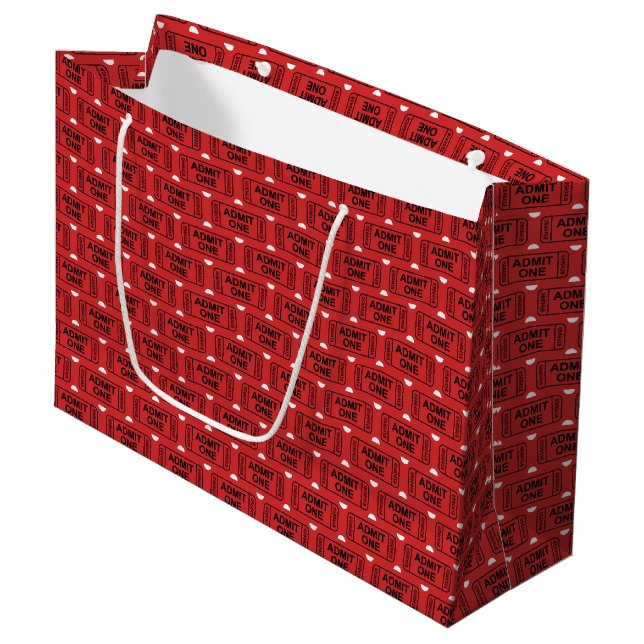 Spielkartenmuster Party Geschenktasche Große Geschenktüte (Vorderseite Schrägansicht)