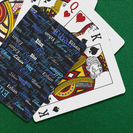 Spielkartenspiel mit eigenem Namen erstellen Spielkarten