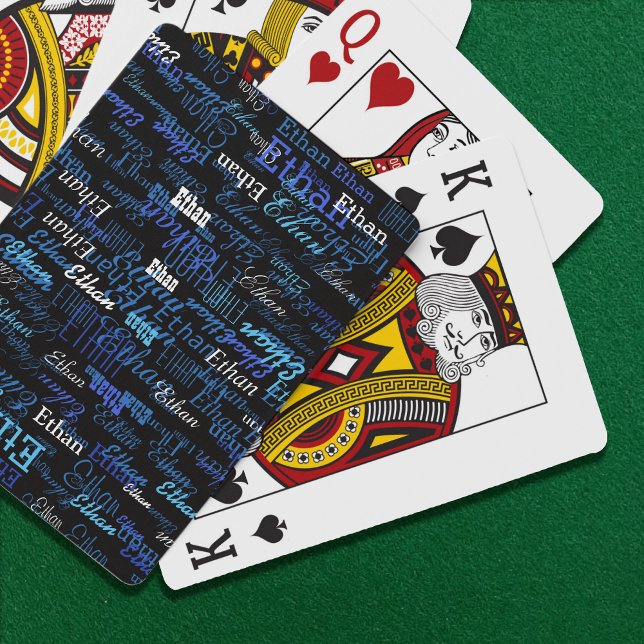 Spielkartenspiel mit eigenem Namen erstellen Spielkarten (Von Creator hochgeladen)