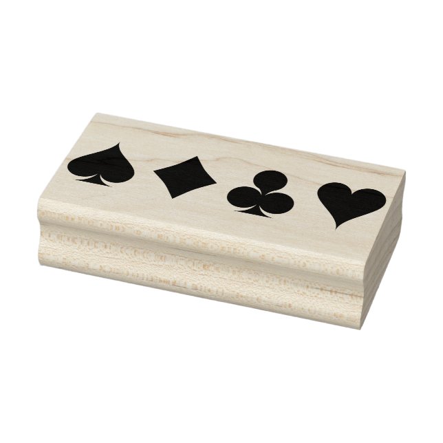 Spielkartensymbole Briefmarke Gummistempel (Stempel)
