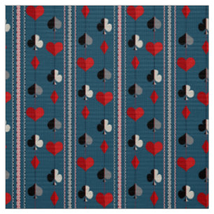 Spielkartensymbole. Für Pokerliebhaber. Stoff