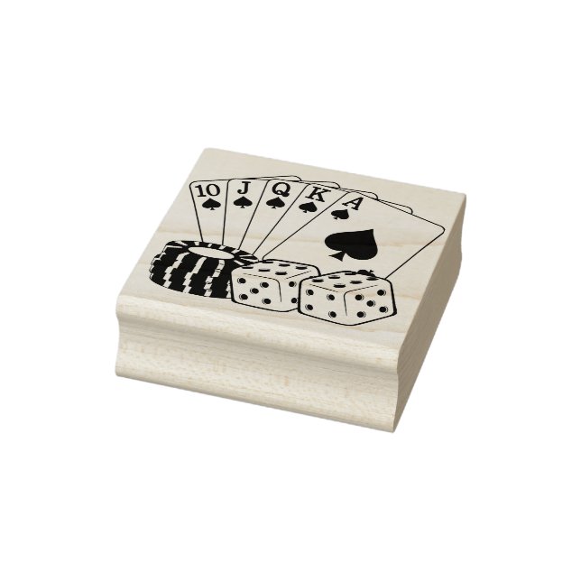 Spielkasino Poker Wine tasting in der Fattoria Mon Gummistempel (Stempel)