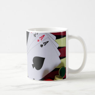 Spielkasinospielstücke Kaffeetasse