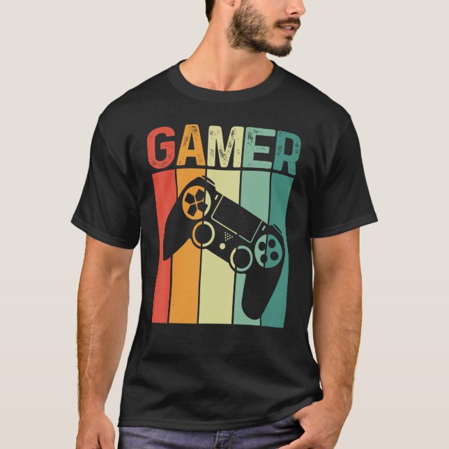 Spielkonsole Retro-Spiel Online Adult-Spiel T-Shirt (Vorderseite)